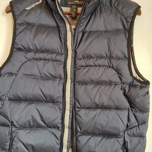 RLX RALPH LAUREN Performance Down Puffer Vest NAVY Medium Full Zip Insulated